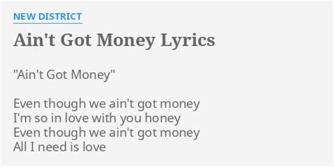 lyrics even though we ain't got money